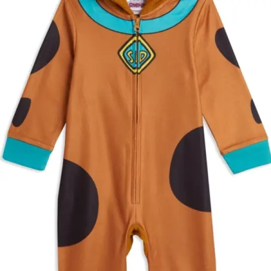 Scooby-Doo Fleece Zip Up Cosplay Pajama Coverall Little Kid to Big Kid  image {4}