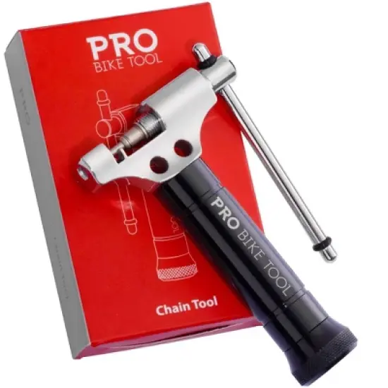 PRO BIKE TOOL Universal Chain Tool with Spare Pushing pin - Compatible with 8-12 Speed Chains Chain Splitter - Black image {2}