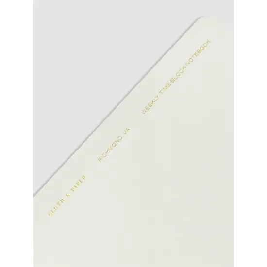 Time Block Notebook | Cloth & Paper image {2}