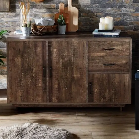 Iohomes Frakes Contemporary Buffet Table Natural Tone - HOMES: Inside + Out image {1}