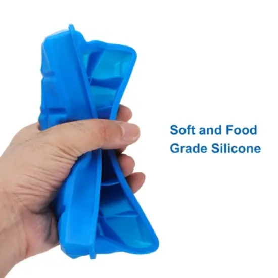 Unique Bargains Silicone Easy Release Ice Cube Trays with Lids image {4}