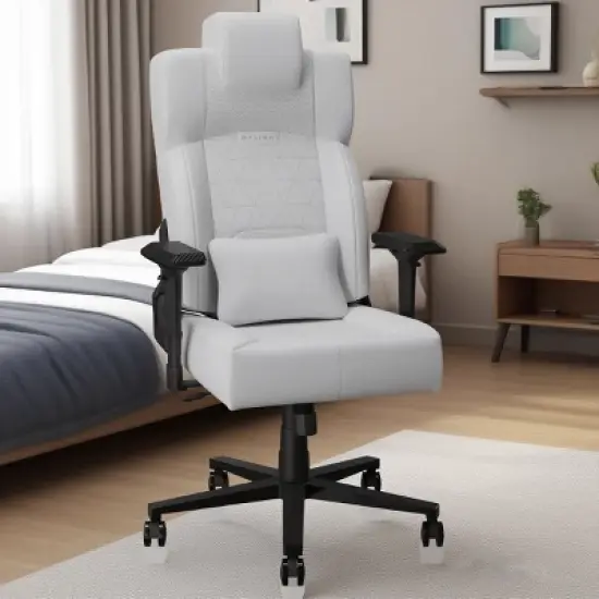 Gaming Chair Modern with Lumbar Support and Adjustable Arms for Home Office 22in Wide Seat - 3irtyhousy image {6}