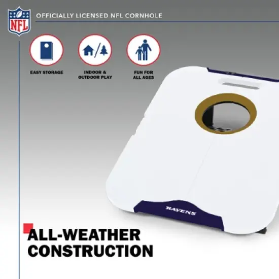 NFL Baltimore Ravens All-Weather Travel Cornhole Set image {2}
