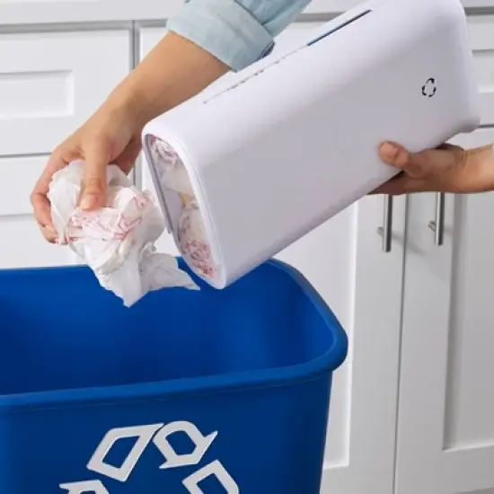 YouCopia StoraBag Plastic Bag Dispenser: Freestanding Kitchen Organizer, Non-Slip Grip, Steel & Rubber, 13.3" Height image {4}