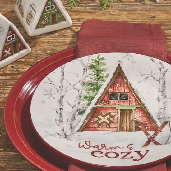 Park Designs Snowflake Lodge Salad Plate Set Of 4 image {4}
