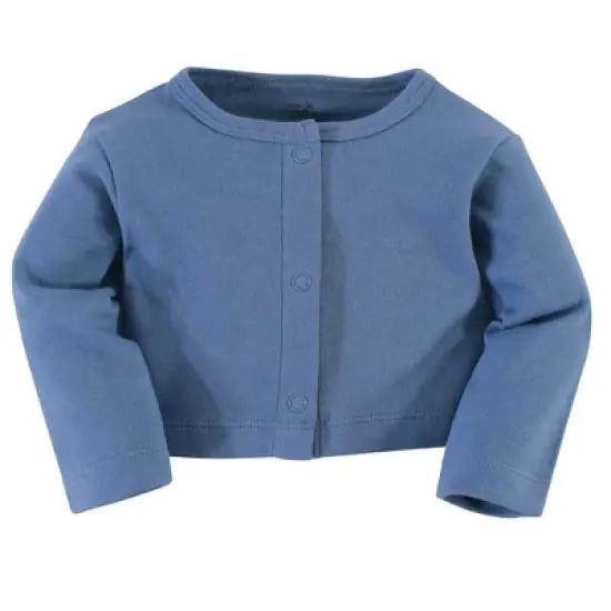 Touched by Nature Baby and Toddler Girl Organic Cotton Dress and Cardigan 2pc Set, Garden Floral image {2}