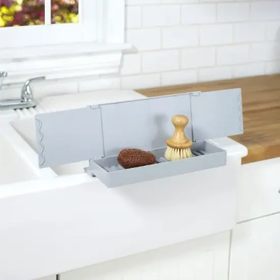 The Lakeside Collection Sink Splash Guard with Organizer image {2}