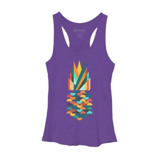 Women's Design By Humans Geometric Pineapple By radiomode Racerback Tank Top image {5}