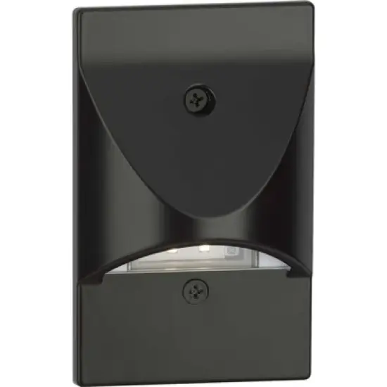 Progress Lighting, LED Step Light, 1 Light, Wall Light, Black, No Shade, Material: Aluminum, Finish Color: Antique Bronze image {2}