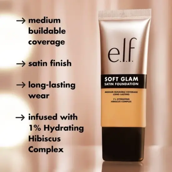 e.l.f. Soft Glam Satin Foundation - 1 fl oz image {5}