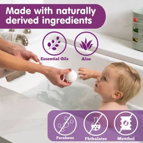 Boogie Soothing Mint Eucalyptus Bath Bomb - 2.8oz image {3}