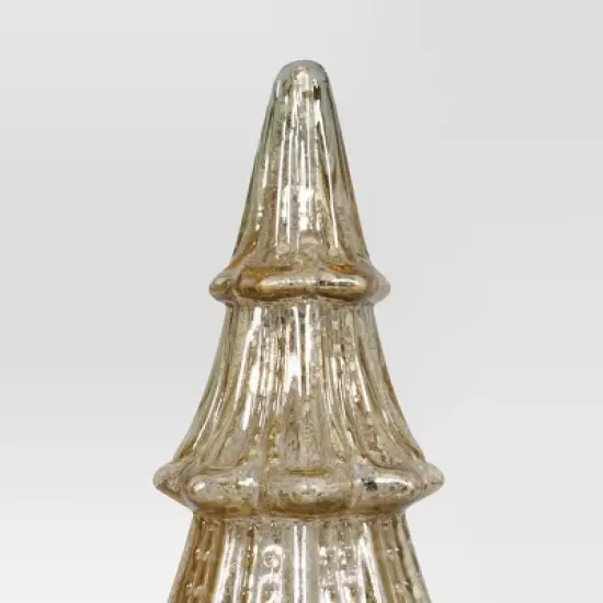 12" Christmas Mercury Lit Glass Tiered Classic Tree Decor - Wondershop&trade; image {3}