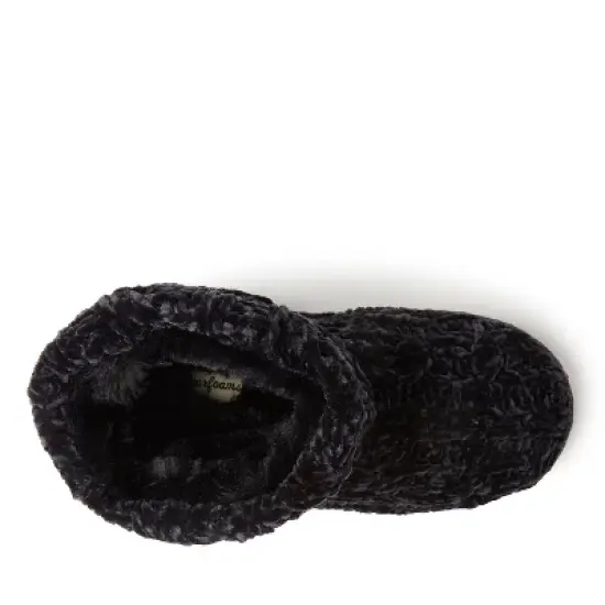 Dearfoams Women's Leah Chenille Cable Bootie Slipper image {4}