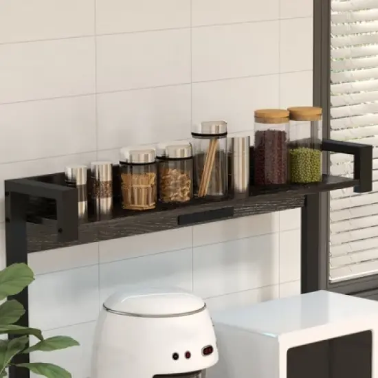 MOEPISY Gray Bakers Racks for Kitchens with Storage image {3}