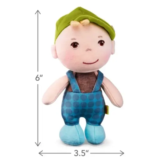 HABA Mini Soft Doll Matteo - Tiny 6" First Baby Boy Doll from Birth and Up image {2}