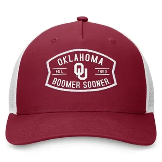NCAA Oklahoma Sooners Structured Captain Kick Cotton Hat image {1}