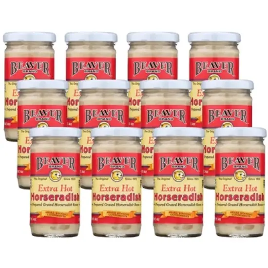 Beaver Extra Hot Horseradish - 12 pack, 4 oz image {4}