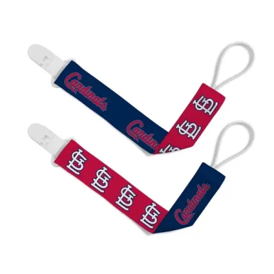 BabyFanatic Officially Licensed Unisex Pacifier Clip 2-Pack - MLB St. Louis Cardinals - Officially Licensed Baby Apparel image {5}
