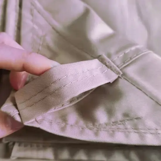 Sevobal Patio Umbrellas Grill Gazebo Replacement Canopy, Double Tiered BBQ Tent Roof Top Cover, Top Cover Only, Beige, 94.5"*59"*8.66" image {1}