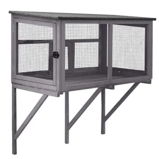 Aivituvin Wooden Cat Window Catio | Waterproof Roof-AIR7016 image {6}