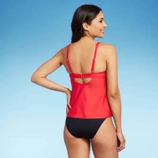 Women's Hidden Underwire Square Neck Tankini Top - Kona Sol&trade; image {1}