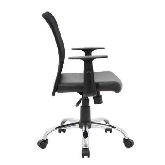 Fixed Arm Budget Mesh Task Chair Black - Boss Office Products image {5}