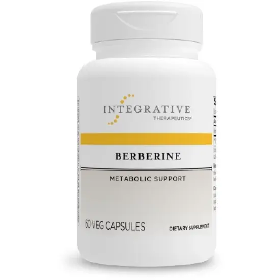 Integrative Therapeutics Berberine - Metabolism and Blood Sugar Support Supplement with HCL* - Gluten Free and Vegan - 60 500 mg Capsules image {3}