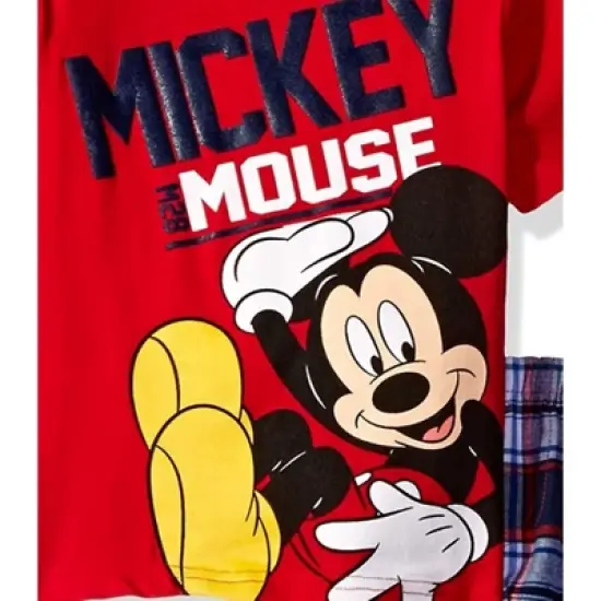 Disney Mickey Mouse Graphic T-Shirt and Shorts Outfit Set Infant to Little Kid  image {3}