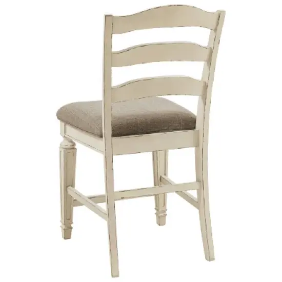 Realyn Counter Height Barstool Chipped White - Signature Design by Ashley image {4}
