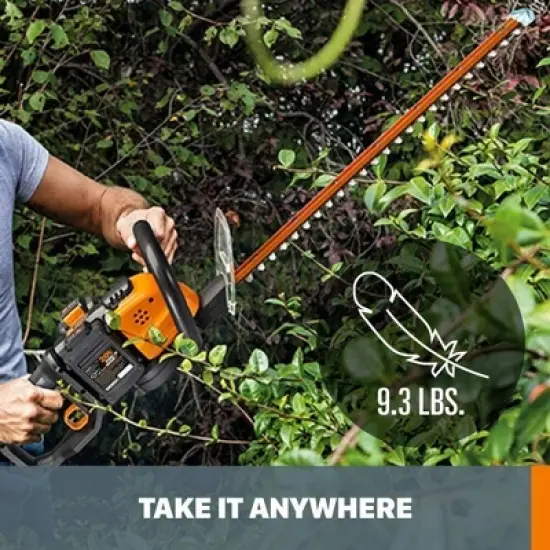 Worx WG284.9 40V Power Share 24" Cordless Hedge Trimmer (Tool Only) image {2}