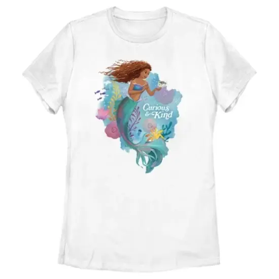 Women's The Little Mermaid Ariel Curious & Kind T-Shirt image {3}
