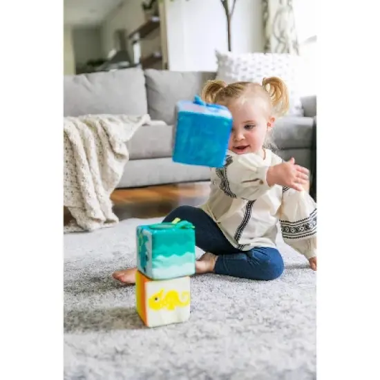 Baby Einstein Explore & Discover Soft Blocks Toys - 4ct image {8}