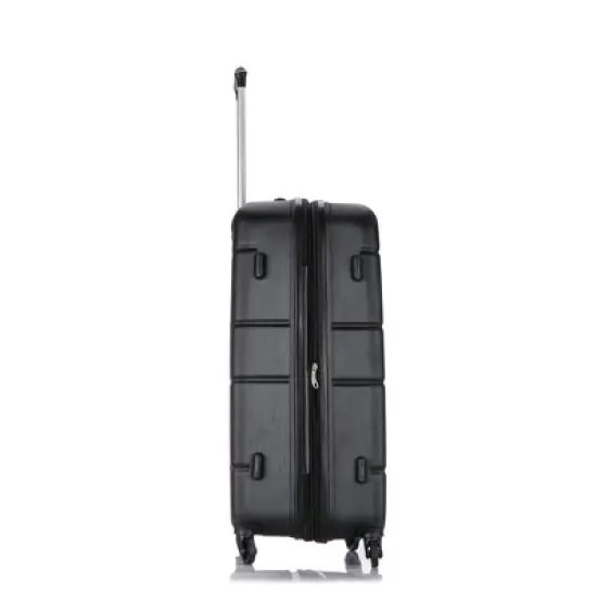 DUKAP Rodez Lightweight Hardside Carry On Spinner Suitcase - Black image {3}