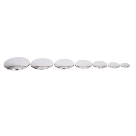 TickiT Sensory Reflective Buttons, Silver, Set of 7 image {1}