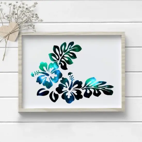 Craftopia Galaxy Space Patterned Vinyl Squares, 5 Pack, Blue Teal image {2}