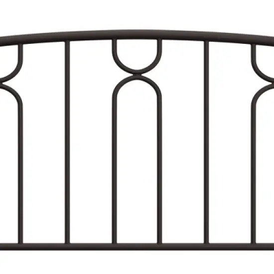 King Riverbrooke Metal Arch Scallop Headboard Bronze - Hillsdale Furniture image {8}