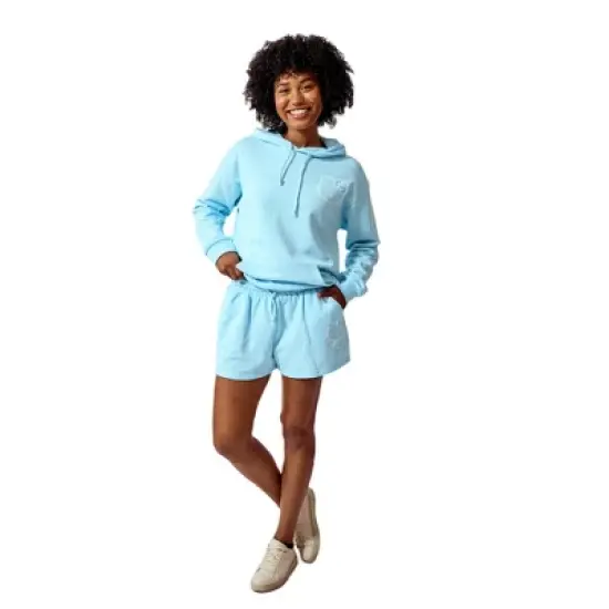 Hello Kitty Women's Aqua Blue Hoodie & Shorts Set image {1}