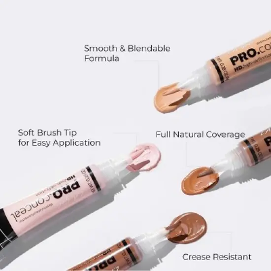 LA Girl HD PRO Conceal Concealer (ORANGE CORRECTOR GC990) L.A. Smooth & Bendable Formula | Crease Resistant | Full Natural Coverage (PACK OF 2) image {3}