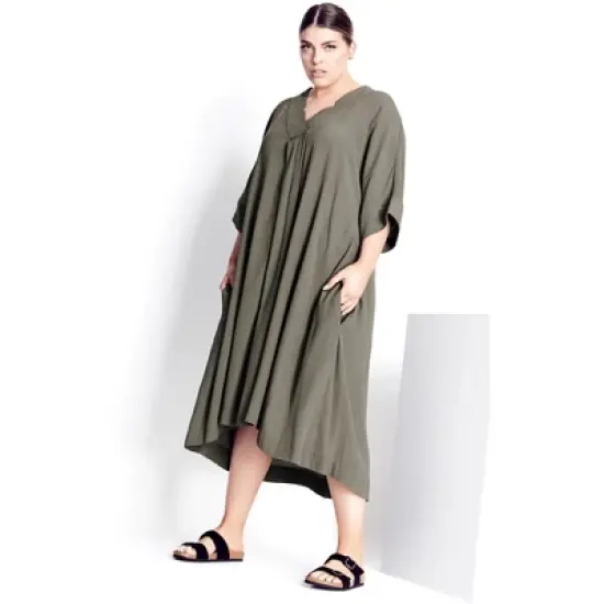 Women's Plus Size  Kara Dress - moss | REFINITY image {3}