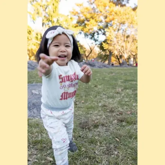 Harry Potter Baby Girls Bodysuit Pants and Headband 3 Piece Outfit Set Newborn to Infant image {5}