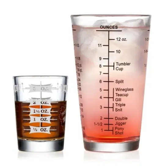 Libbey Mixologist Essentials 2 Piece Measuring Glass Set image {3}