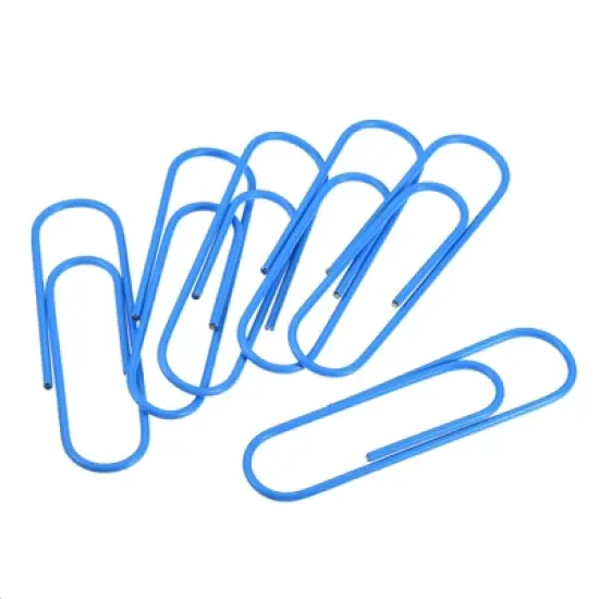 Unique Bargains Large Size Metal Prevent Tearing Pages Home Office Paper Clip 20 Pcs image {5}