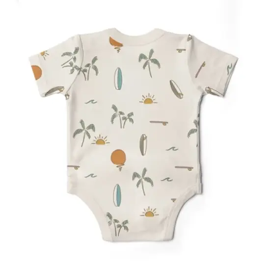 Goumikids Viscose Made from Bamboo + Organic Cotton Short-Sleeve Baby Bodysuit image {18}