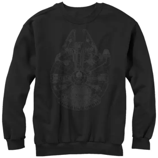 Men's Star Wars Millennium Falcon Outline Sweatshirt image {4}