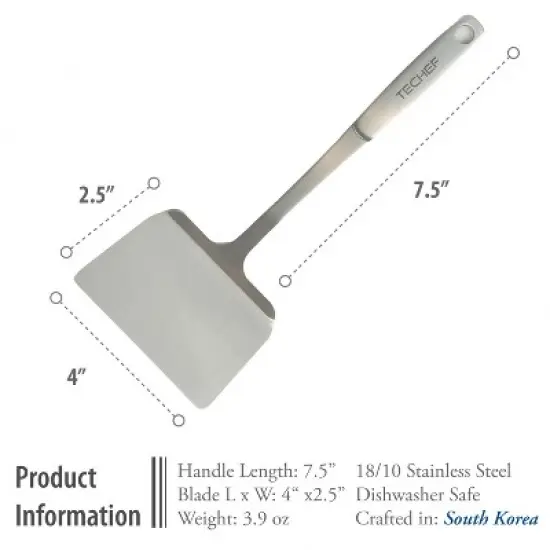 TECHEF - ChefCore Stainless Steel Solid Turner Spatula image {5}