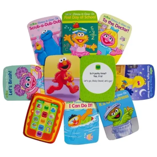 Pi Kids Sesame Street Sesame Stories to Grow On Electronic Me Reader Jr. 8-Book Library Boxed Set image {2}
