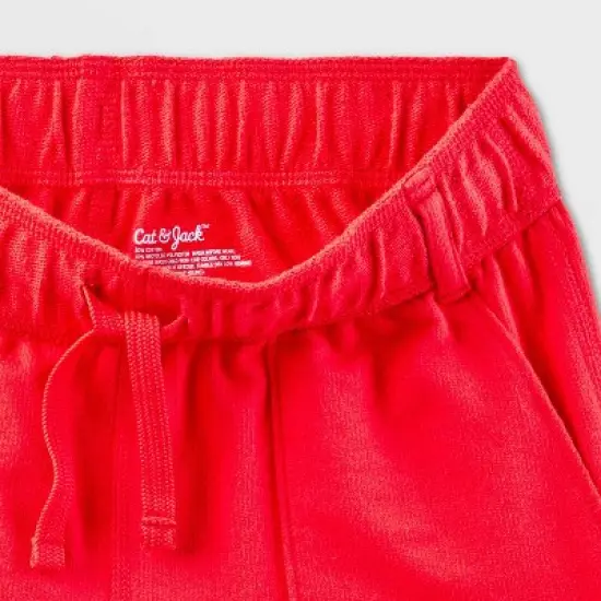 Boys' 2pk Adaptive Knit Shorts - Cat & Jack&trade; Black/Red image {2}