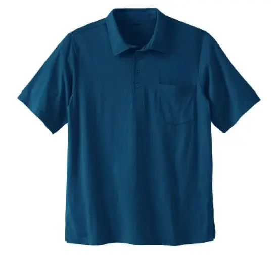KingSize Men's Big & Tall Lightweight Pocket Golf Polo Shirt image {21}