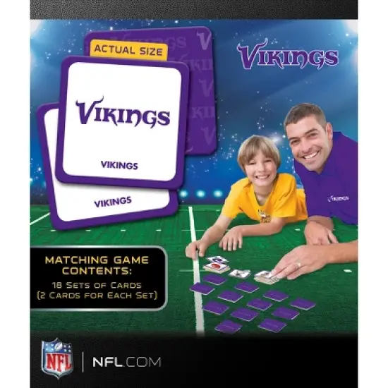 MasterPieces Officially Licensed NFL Minnesota Vikings Matching Game for Kids and Families image {3}
