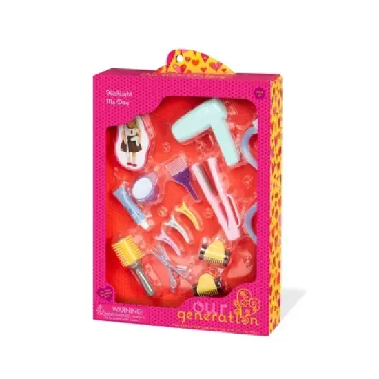 Our Generation Highlight My Day Hair Salon Accessory Set for 18" Dolls image {4}